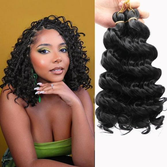 Short Bob Boho Hairstyle Italian Curl Synthetic Crochet Hair French curl Box Braiding Boho Hairstyle For Black Woman 12inch 300gram Full Head Short Curly Braiding Hair Extension (1B)