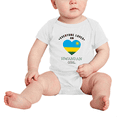 thumbnail image 2 of Everyone Loves an Rwandan Girl Baby Rompers Baby Bodysuit (White, 0-3 Months), 2 of 5