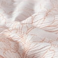 thumbnail image 5 of Chezmoi Collection Isla 5-Piece Floral Bed in a Bag Twin, White/Coral, Jacquard Textured Lightweight Comforter Bedding with Sheets Set for All Season, 5 of 9