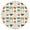 Lovely Dog Breeds, variant on Labrador Dog Round Fitted Tablecloth with Elastic Edge,Dining Table Cover Waterproof,Outdoor Round Tablecloth for Camping,Dining,Indoor and Outdoor