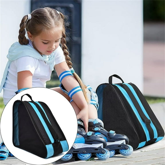 1 Thickened 3-Layer Skate Storage Bag Skating Ice Skating Roller Skates Bags Children's Roller Skates Thickened Single Shoulder Storage Backpack Home Textile Storage