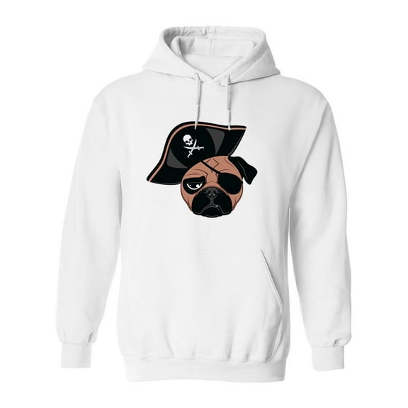Pirate Dog. Hoodie Men -Image by Shutterstock, Male Small