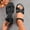 Black#18, variant on Flat Roman Boho Beach Slide Sandals for Women – Comfortable Slip-On Casual Leisure Footwear for Summer Outings,Plus Size