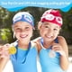 thumbnail image 3 of (Gorros de baño para adultos de color naranja, gorros de baño de tela cómodos para niñas, niños, mujeres y hombres, gorros de baño para niños de tela no elástica/superelástica), 3 of 4