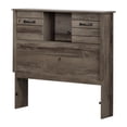 thumbnail image 2 of South Shore Asten Twin Bookcase Headboard with Storage and Sliding Doors, in Fall Oak, 2 of 12