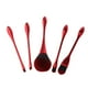 thumbnail image 2 of 5 pinceles de maquillaje Macarena Kabuki brochas de maquillaje rojo, 2 of 6