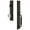 Timeless Bronze, variant on Grandeur 849050 Carre Solid Brass Rose Dummy Full Plate 'C' Grip Handleset - Brass