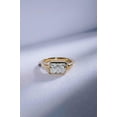 thumbnail image 5 of Bezel Set 2 Ct East West Radiant Cut Diamond Engagement Ring, Elegant ring, Emerald cut ring, Sterling Silver Solitaire Ring, Christmas Day Gift, 5 of 5