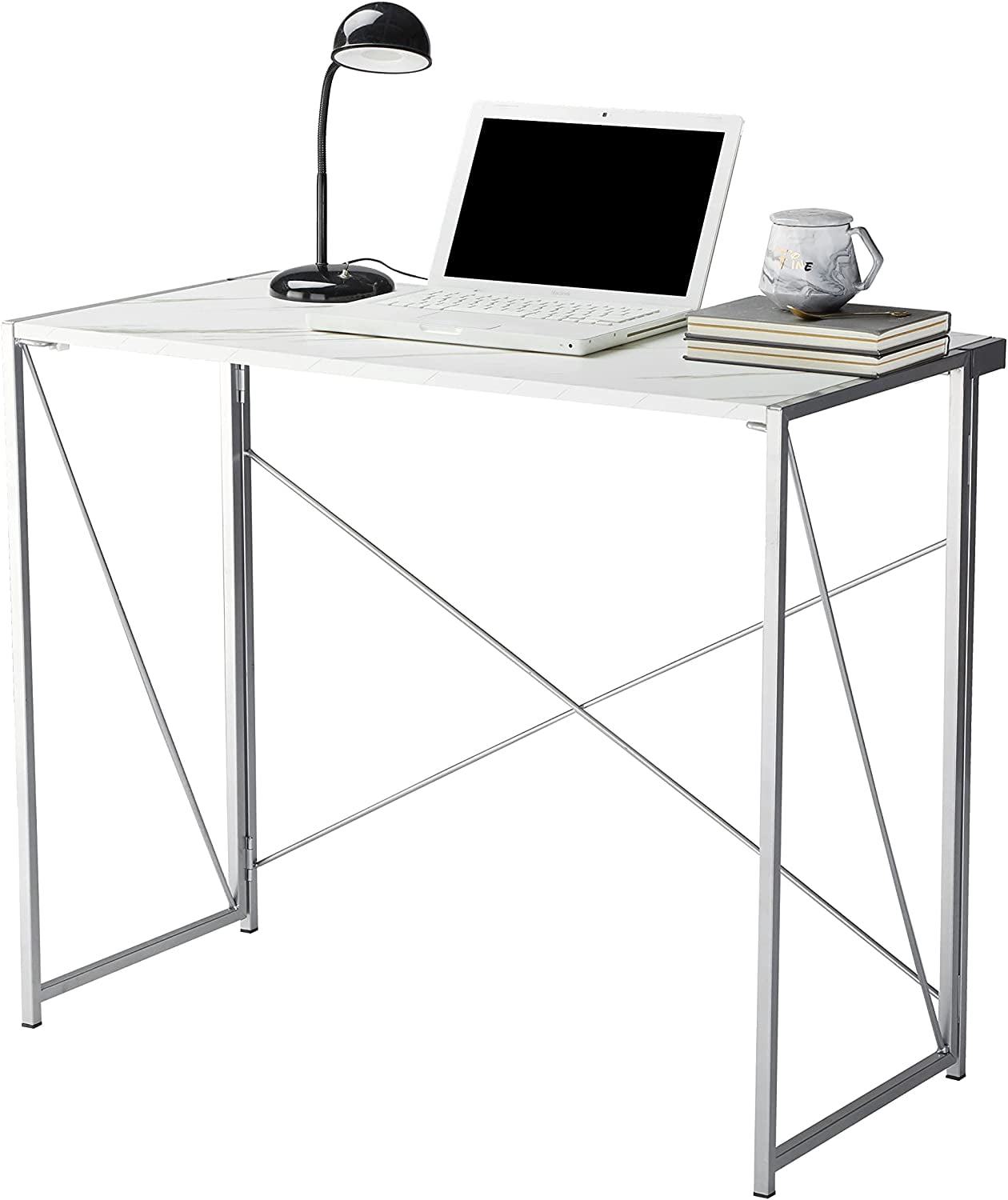 Urban Shop Collapsible Desk, Dark Grey