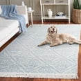 thumbnail image 3 of Safavieh Kilim Maegan Diamond Wool Area Rug, Blue/Ivory, 3' x 5', 3 of 11