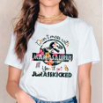 thumbnail image 2 of Camiseta con estampado divertido de flores y dinosaurios para mujer, ropa de tendencia, para madres y mujeres, 2021, 2 of 5