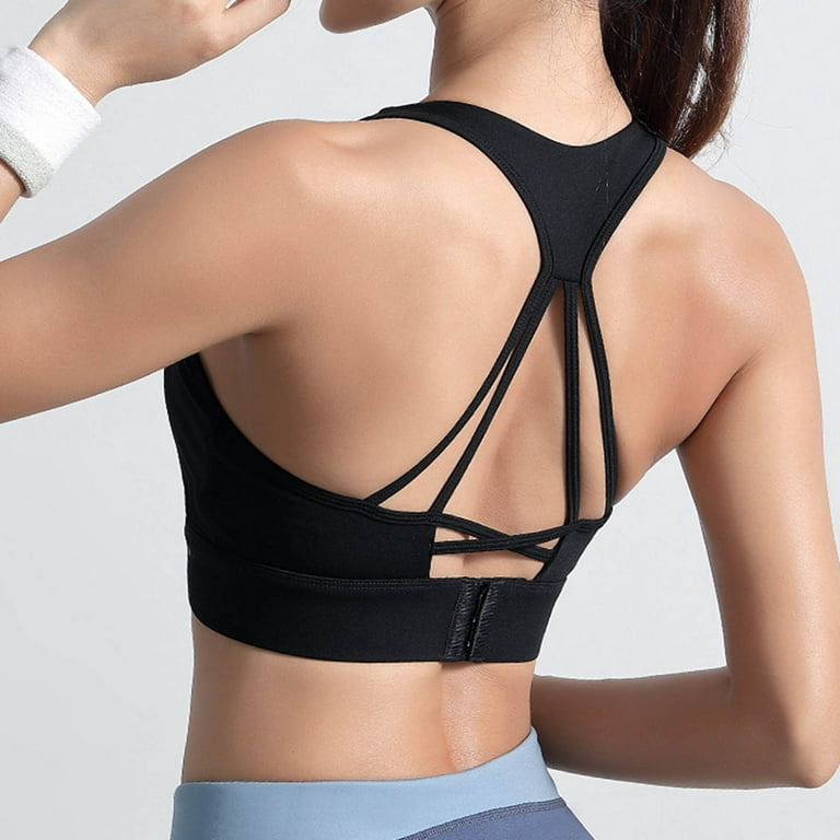Wireless Padded Adjustable Sports Bras For Women Gym Seamless Bra Yoga  Shockproof Push Up Vest Bras Female Brassiere Crop Top
