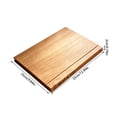 thumbnail image 3 of Leeye 3 Piece Wooden Cutting Board Set, Acacia Wood Chopping Board with Stand, Kitchen Serving Board Set for Meat Cheese Vegetables, 3 of 4