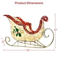 thumbnail image 3 of 32" Pre-Lit Outdoor Sleigh Christmas Holiday Décor with 120 Warm White Twinkling LED Lights, 3 of 7