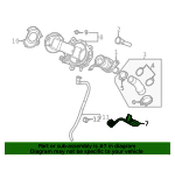 2021 Chevrolet Corvette Evaporator Tube 84245774 F (S)Pipe
