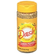 Dash Lemon Pepper Seasoning Blend, Salt-Free, 6.75 oz