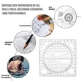 thumbnail image 4 of Pungan circle stencil 2pcs Drawing Template Circle Stencil Circle Ruler Circle Tracers Template For Drawing,4.72"X4.72"X0.2", 4 of 10