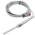 thumbnail image 2 of K Type 50x5mm 800C Probe Thermocouple Temperature Sensor Cable 9.8ft 3 Meters pwm25, 2 of 6