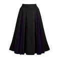 thumbnail image 1 of FcBaudy Robe de Cour, Robes pour Femmes, Robes d'Été pour Femmes Femmes Grande Taille Dentelle Patchwork Taille Haute Jupe Midi Gothique Jupe Plissée Robe de Cour, 1 of 7