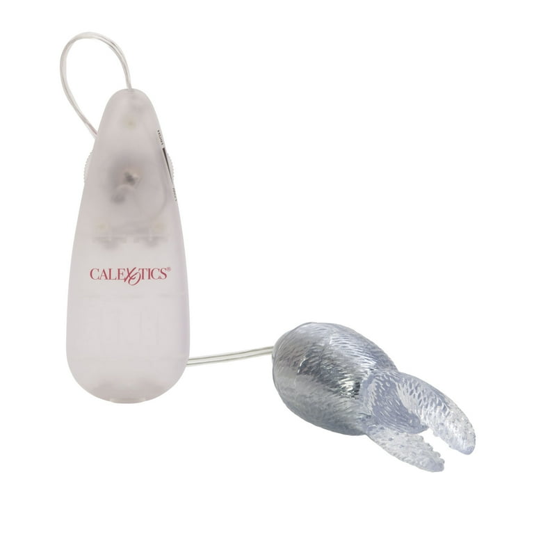 CalExotics High Intensity Multi Speed Soft Removeable Snow Bunny Bullet Vibrator Clear