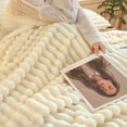 thumbnail image 4 of The Bunny Blanket, The Bunny Blanket Set, Bunny Blanket Size for Adults Girls, Super Soft Boho Sherpa Fleece Warm Couch Throw Blankets for Winter, 4 of 6