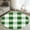 White Dark Green, variant on Aqua White Buffalo Check Round Rugs 4ft, Farmhouse Plaid Modern Geometric Non Slip Washable Rug Runner, Low Pile Indoor Floor Carpet Mat Bathroom Rugs for Living Room, Bedroom, Kids Room