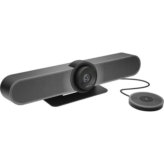 Logitech MeetUp and Expansion Mic HD Video and Audio Conferencing System for Small Meeting Rooms - Black