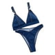 thumbnail image 5 of Conjunto de traje de baño Bikini para mujer, copa acolchada para mujer, traje de baño cómodo y elegante para Azul, 5 of 8