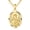 gold, variant on St Gemma Medal Pendant Necklace Protection Necklace