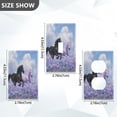 thumbnail image 2 of Light Switch Cover Switch Plate Outlet Cover Plug Cover for Electrical Unused Outlet Cover Black Horse and Pink Unicorn, 2 of 6