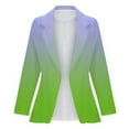 thumbnail image 1 of Vedolay Womens Tops Casual Suit Jackets for Women Lapel Collar Single Long Sleeve Crop Top Blazer Jacket,Green M, 1 of 4