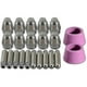 thumbnail image 4 of Plasma Cutter Consumables Kit for AG-60, SG-55, Cut-60, Lgk-60 Plasma Cutters 50pcs Nozzle & Electrode Set, 4 of 5