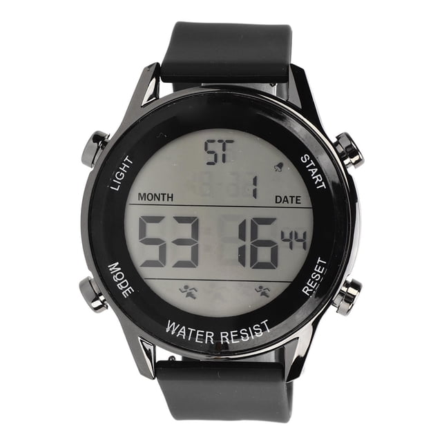 Reloj cronógrafo digital WR50M impermeable luminoso pantalla grande reloj deportivo al aire libre para hombres negro