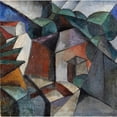 thumbnail image 2 of Lyubov Popova 20x20 Black Ornate Framed Double Matted Museum Art Print Titled: Untitled (1915), 2 of 5