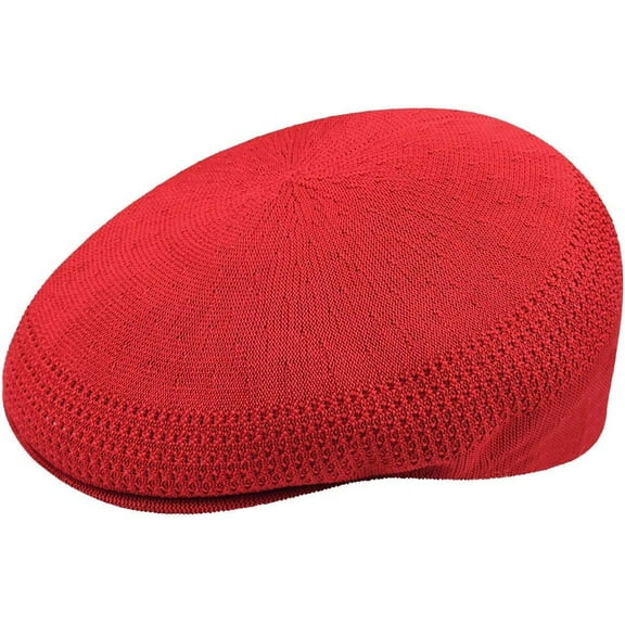 Kangol Men's Tropic 504 Ventair Flat Cap, Scarlet, XLarge