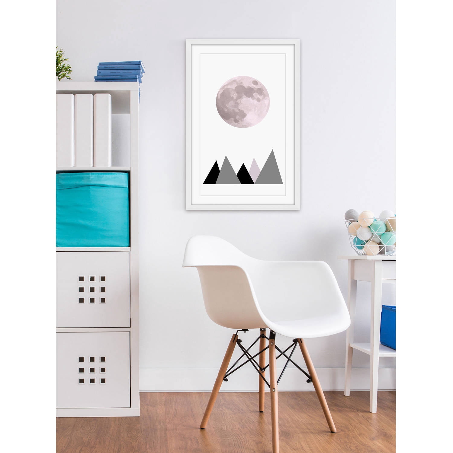 Marmont Hill "Pink Moon" by Katarina Snygg Framed Painting Print