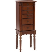 GOURE Lightly Distressed "Deep Cherry" Jewelry Armoire
