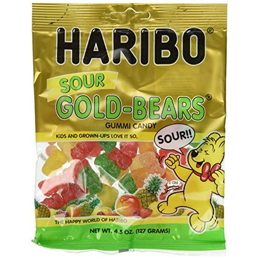 Haribo, Sour GoldBears Gummi Candy (4.5 Oz/127G) (12s)