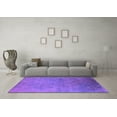 thumbnail image 3 of Ahgly Company Indoor Square Oriental Purple Industrial Area Rugs, 8' Square, 3 of 4
