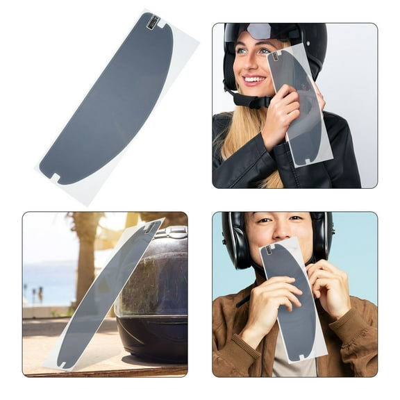 OUNONA Anti Fog Helmet Visor Film Auto Tint Transition Film For Motorcycle Helmet Visor From Clear To Tinted For Riding All Seasons
