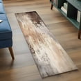 thumbnail image 3 of 2'x6' Rug Runners for Hallways Kitchen, Vintage Brown Non Slip Entryway Beside Floor Carpet Runner, Modern Abstract Art Beige Washable Laundry Room Bedroom Throw Rugs Mat for Family Pet, 3 of 8
