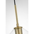 thumbnail image 6 of Living District Gene 8" Pendant Clear Shade In Satin Gold, 6 of 9