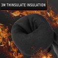 thumbnail image 4 of Guantes de nieve para esquí Invierno Cálido Thinsulate Pantalla táctil impermeable Viento a prueba de viento al aire libre - Negro1025, 4 of 5