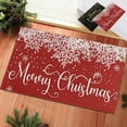 thumbnail image 1 of Non-Slip Christmas Doormat - Holiday Entryway Rug for Front Door with Absorbent Polyester for Indoor Outdoor Use, 1 of 6