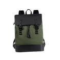 thumbnail image 3 of Mochila para hombre de tela Oxford resistente al agua, estilo casual, con capacidad para portátil de hasta 14 pulgadas. Verde, 3 of 8