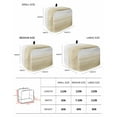thumbnail image 3 of Fsddascl Beige White Stripes Toaster Cover 4 Slice, Large Kitchen Appliance Covers, Farmhouse Modern Gradient Lines Toaster Oven Cover with Loop, Bread Machine Cover Polyester Dust Cover Protection, 3 of 5