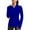 Cerulean Blue, variant on PINSPARK Workout Jackets for Women Athletic Running Gym Yoga Jacket Lightweight Full Zip Slim Fit Sports Tops Thumb Holes Pockets