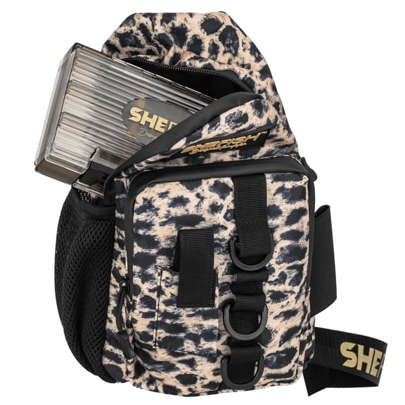 SheFish Leopard Tackle Sling Bag