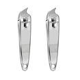 thumbnail image 1 of DNHCLL 2 PCS Metal Inclinado Borde Cortaúñas Cortaúñas Pedicura Manicura Herramienta Punta Inclinada Cutícula Cortaúñas Cortador Cortaúñas Cortador Pedicura Manicura Herramienta, 1 of 5