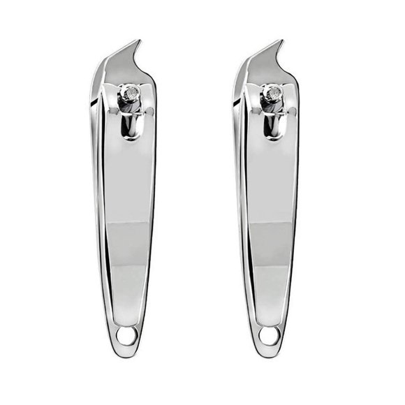 DNHCLL 2 PCS Metal Inclinado Borde Cortaúñas Cortaúñas Pedicura Manicura Herramienta Punta Inclinada Cutícula Cortaúñas Cortador Cortaúñas Cortador Pedicura Manicura Herramienta